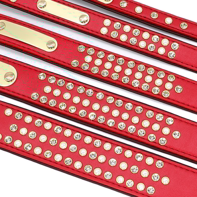 Κολιέ Bling Rhinestone Dog ID Εξατομικευμένο κολάρο για σκύλους Κολιέ με ονομαστική μαλακή επένδυση κολιέ για κατοικίδια Δωρεάν χάραξη S-2XL