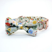 Isikupärastatud lilleline Lemon Girly koera kaelarihma lill koos sobiva jalutusrihma ja rakmetega