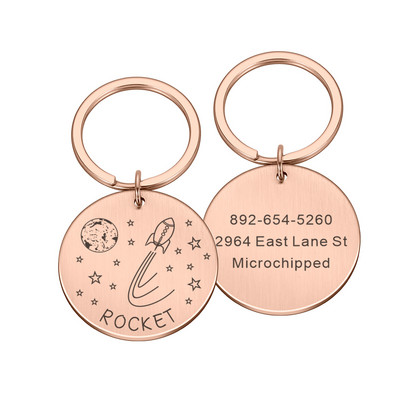 Etichetă personalizată pentru câini, gravură gratuită, etichete de identificare pentru câini, plăcuță de identificare, farfurie pentru buldog francez, accesorii anti-pierdere pentru animale de companie pentru colier de guler