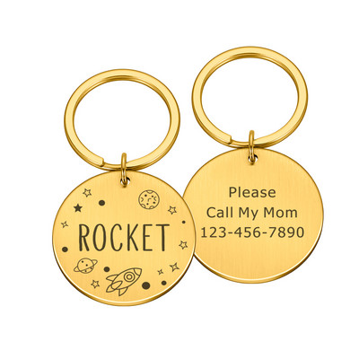 Etichetă personalizată pentru câini, gravură gratuită, etichete de identificare pentru câini, plăcuță de identificare, farfurie pentru buldog francez, accesorii anti-pierdere pentru animale de companie pentru colier de guler