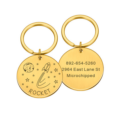 Etichetă personalizată pentru câini, gravură gratuită, etichete de identificare pentru câini, plăcuță de identificare, farfurie pentru buldog francez, accesorii anti-pierdere pentru animale de companie pentru colier de guler