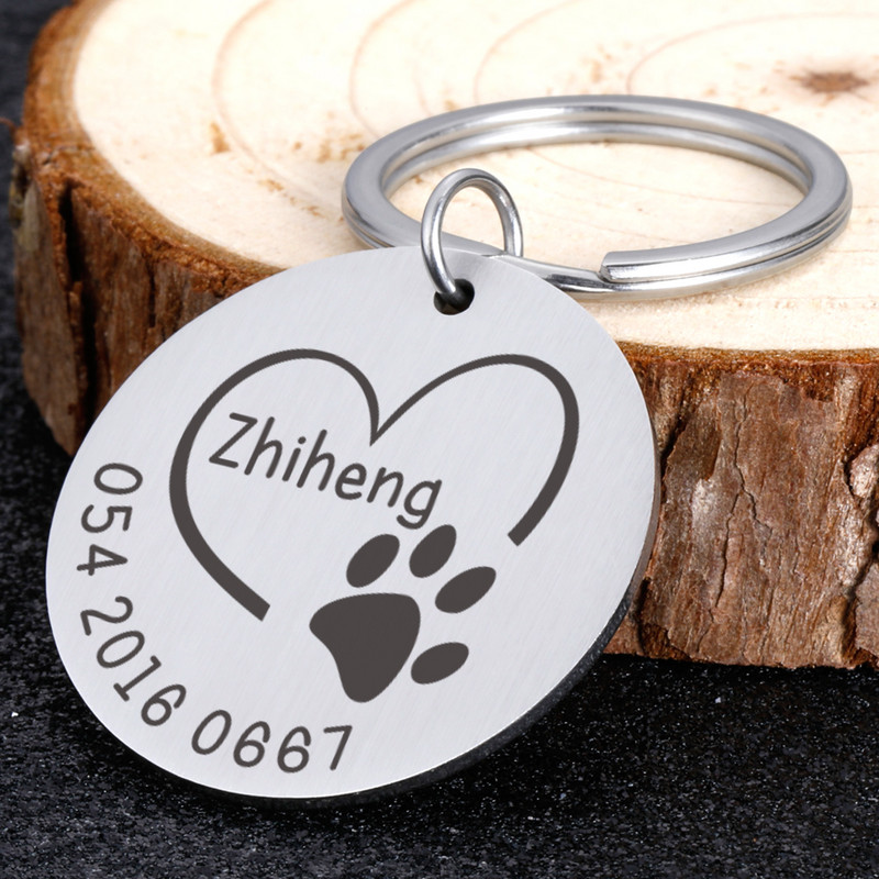 Etichetă personalizată pentru câini, gravură gratuită, etichete de identificare pentru câini, plăcuță de identificare, farfurie pentru buldog francez, accesorii anti-pierdere pentru animale de companie pentru colier de guler