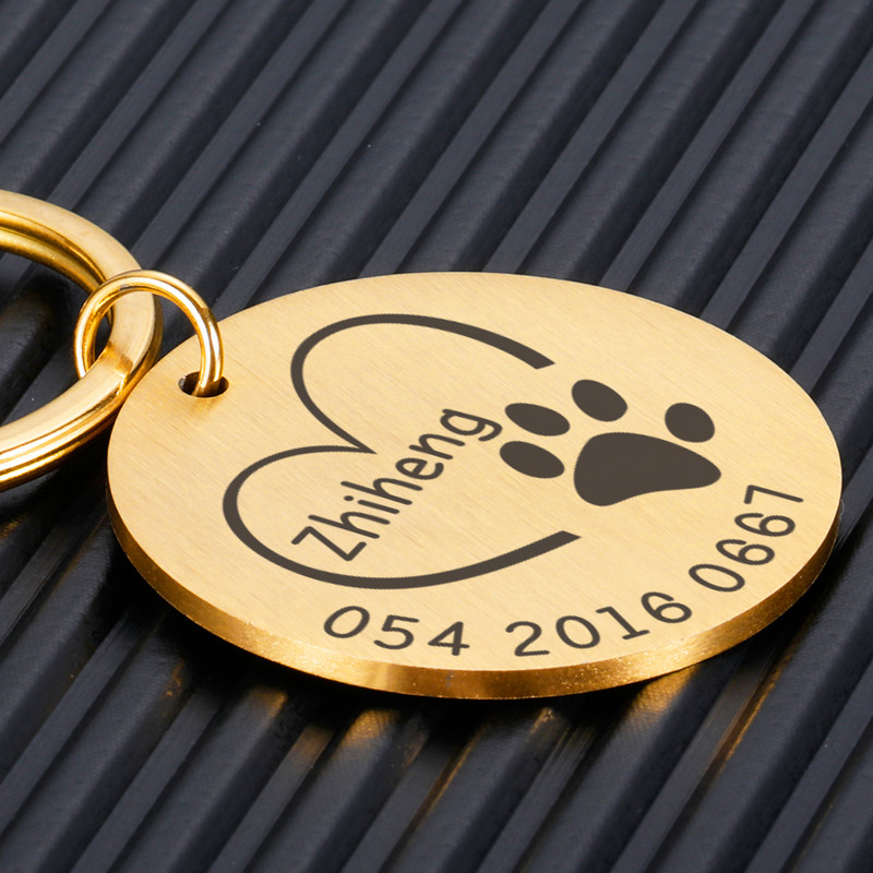 Etichetă personalizată pentru câini, gravură gratuită, etichete de identificare pentru câini, plăcuță de identificare, farfurie pentru buldog francez, accesorii anti-pierdere pentru animale de companie pentru colier de guler