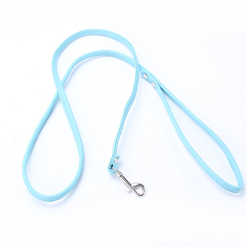 Animal de companie Pisică Cățeluș Câini Lesă Lungă Netedă Lese din piele PU Culoare uni Walker Câine Fată Băiat Lese Roz Albastru Roșu