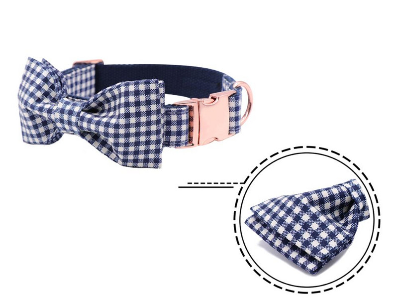 Gulerele pentru câini sau lesă în stil unic în carouri pur cu chingi robuste Accesorii pentru animale de companie