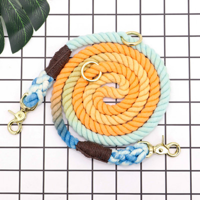 Lesă multifuncțională pentru câini din nailon Lesă pentru câine de companie Leabă de antrenament pentru mers pisici Câini Lesă Curea Cureaua lungă pentru câini Frânghie Durabilă 6 ft