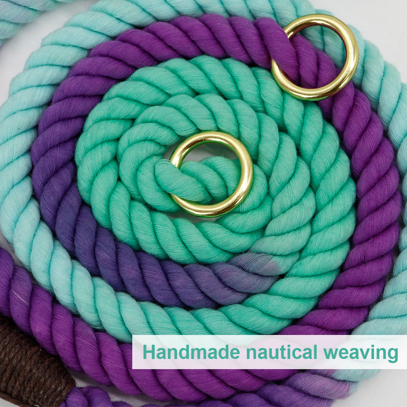 Lesă multifuncțională pentru câini din nailon Lesă pentru câine de companie Leabă de antrenament pentru mers pisici Câini Lesă Curea Cureaua lungă pentru câini Frânghie Durabilă 6 ft