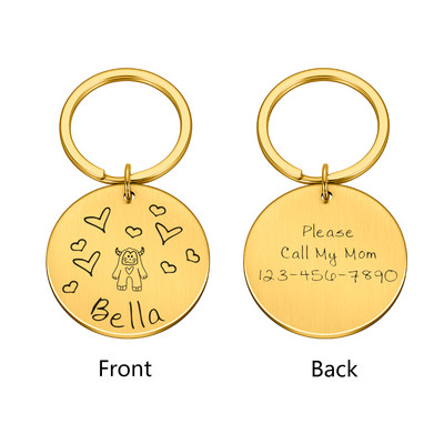 Etichetă de identificare pentru câini de companie, gravată gratuit, etichetă de identificare pentru câini de companie, pandantiv personalizat, etichete cu nume anti-pierdere, etichetă de identificare pentru monstru de pisică, accesorii pentru guler pentru