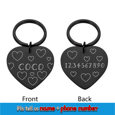 Isikupärastatud kassikoera lemmiklooma ID-sildi võtmehoidja, graveeritud lemmiklooma ID nimi kassikutsikale koera kaelarihma silt ripats võtmehoidja lemmikloomade tarvikud