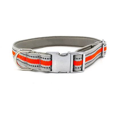 Ανακλαστικό νάιλον γιακά σκύλου και σετ λουριών Ρυθμιζόμενο μαλακό γέμισμα γιακά κουταβιού Μικρό μεσαίο μεγάλο λουρί σχοινιού παρακολούθησης σκύλου Perro