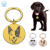 Nouă etichetă de identificare pentru câine, pisică, gravură gratuită personalizată, guler de câine personalizat, farmec pentru animale de companie, pandantiv cu nume, colier pentru pisoi, guler, accesoriu pentru cățeluș