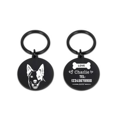 Nouă etichetă de identificare pentru câine, pisică, gravură gratuită personalizată, guler de câine personalizat, farmec pentru animale de companie, pandantiv cu nume, colier pentru pisoi, guler, accesoriu pentru cățeluș