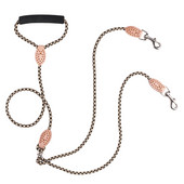 Lese duble pentru câini din nailon Plimbare cu doi câini lesă pentru câini mici Lesă pentru 2 câini Mâner confortabil din spumă pentru animale de companie Frânghie de tracțiune din plumb