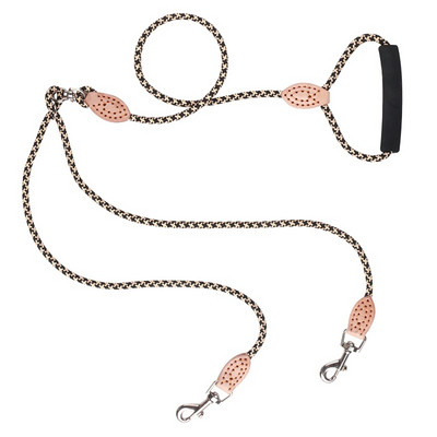 Lese duble pentru câini din nailon Plimbare cu doi câini lesă pentru câini mici Lesă pentru 2 câini Mâner confortabil din spumă pentru animale de companie Frânghie de tracțiune din plumb