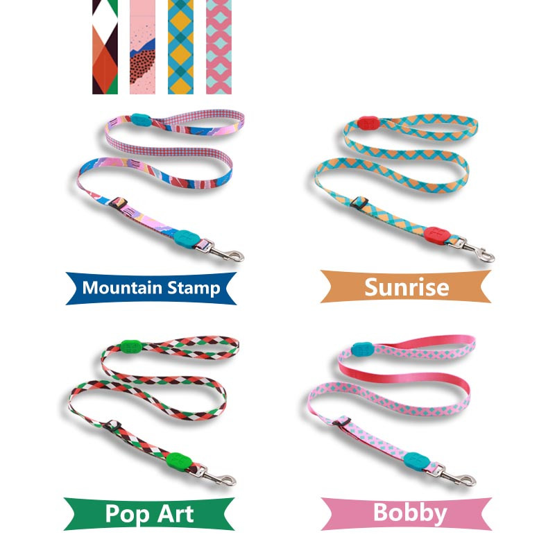 HamshMoc Lesă de câine reglabilă, model din nailon, fără încurcături, Lesă puternică pentru un câine, mic, mare, plimbare, alergare Dla Psa