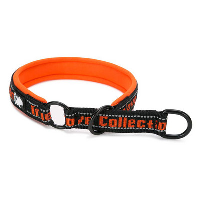 Guler pentru câini din neopren Truelove, nailon, 3M, cu lanț reflectorizant, pentru câini de companie mici, mijlocii mari, cățeluș, moale, reglabil, portocaliu