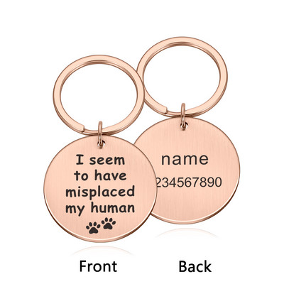 Etichetă personalizată pentru câini, gravată personalizată pentru cățeluș, etichete de identificare pentru guler, din oțel inoxidabil, accesorii pentru animale de companie pentru câini de talie mică, magazin de animale de companie