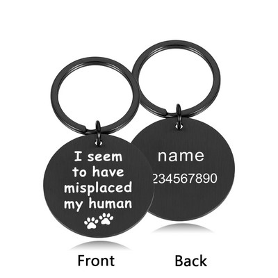 Etichetă personalizată pentru câini, gravată personalizată pentru cățeluș, etichete de identificare pentru guler, din oțel inoxidabil, accesorii pentru animale de companie pentru câini de talie mică, magazin de animale de companie