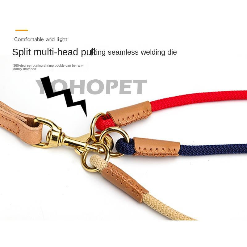 dva u jednom konop za vuču za pse protiv zapetljanja odvojiva goveđa koža mali medo srednji veliki povodac za pse dodaci za kućne ljubimce