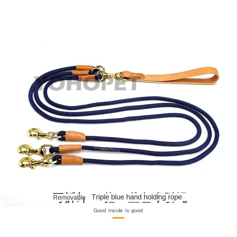 dva u jednom konop za vuču za pse protiv zapetljanja odvojiva goveđa koža mali medo srednji veliki povodac za pse dodaci za kućne ljubimce