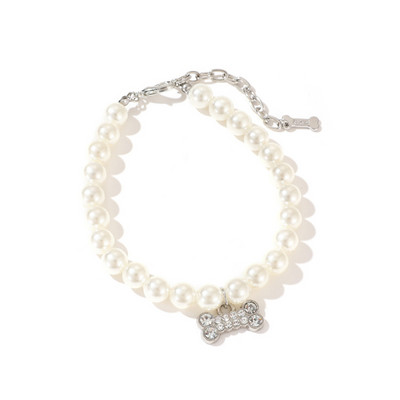 Perle de lux Set de lesă pentru zgarda pentru animale de companie, Jogging, colier în aer liber, mărgele, gulere, frânghie pentru câine, pisică, lanț de guler