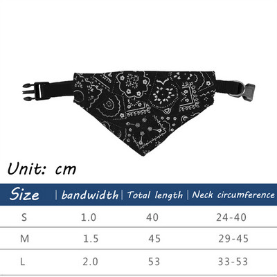 Ρυθμιζόμενη πετσέτα για κατοικίδια χαριτωμένα κουτάβια γάτα με τριγωνικό κολάρο Σκυλιά με στάμπα μαντήλι λουριά γιακά Κασκόλ λαιμού σκύλου με δαχτυλίδια D