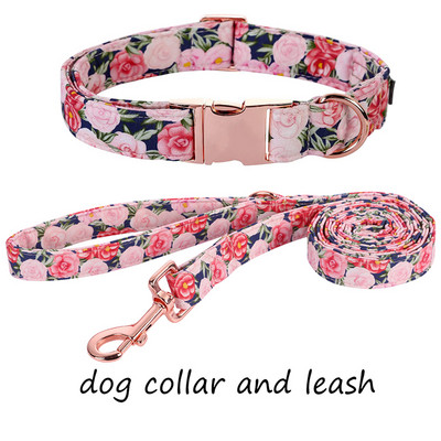 Μοναδικό στυλ Paws Προσωποποιημένο ροζ λουλούδι γιακά σκύλου με φιόγκο Floral κολάρο σκύλου για κουτάβι Άνοιξη Κολάρο σκύλου Μεγάλο μεσαίο μικρό σκυλί