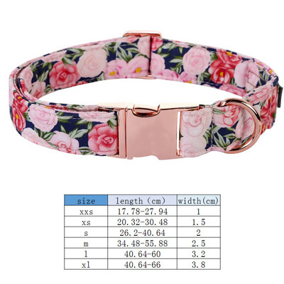 Μοναδικό στυλ Paws Προσωποποιημένο ροζ λουλούδι γιακά σκύλου με φιόγκο Floral κολάρο σκύλου για κουτάβι Άνοιξη Κολάρο σκύλου Μεγάλο μεσαίο μικρό σκυλί