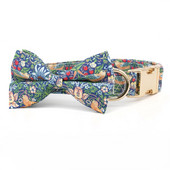 Retro Strawberry koera kaelarihm, isikupärastatud koera kaelarihm koos sobiva jalutusrihmaga