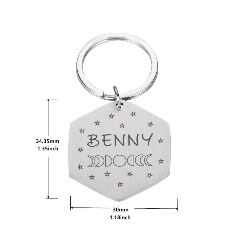 Besplatno graviranje ID kućnih ljubimaca Oznake za pse Privjesak za ključeve Ogrlice za kućne ljubimce Dodaci Ogrlice za pse Od nehrđajućeg čelika Oznake za pse prilagođene kućnim ljubimcima