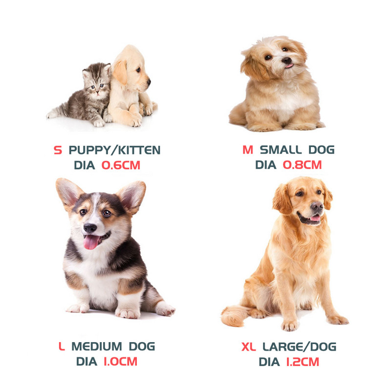 Πάχος λουριά κατοικίδιων ζώων με διπλή λαβή Ανακλαστικό λουρί για σκύλους νάιλον κολάρο σχοινί ζώνης 1,6 m Ρυθμιζόμενο προμήθειες ζώνης εκπαίδευσης για κατοικίδια