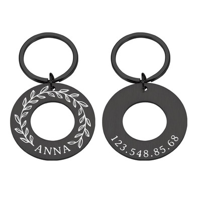 Etichetă de identificare pentru animale de companie Breloc personalizat pentru pisică pentru câine Nume de identificare pentru animal de companie gravat pentru pisică, cățeluș, etichetă pentru guleră, breloc cu pandantiv, accesorii pentru animale de compan