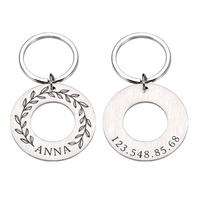 Etichetă de identificare pentru animale de companie Breloc personalizat pentru pisică pentru câine Nume de identificare pentru animal de companie gravat pentru pisică, cățeluș, etichetă pentru guleră, breloc cu pandantiv, accesorii pentru animale de compan