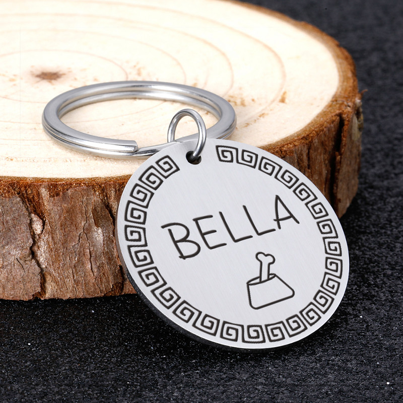 Ετικέτες ταυτότητας κατοικίδιων εξατομικευμένες ετικέτες γάτας σκύλου Χαραγμένες ετικέτες γάτα σκύλος Κουτάβι Όνομα ταυτότητας κατοικίδιου Κολάρο Ετικέτα Κρεμαστό Αξεσουάρ κατοικίδιων Κρεμαστό Ετικέτες σκύλου