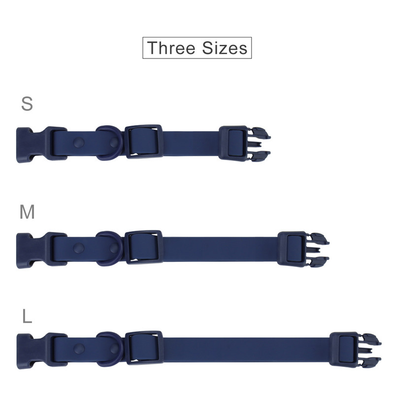 Macaron Color κολάρο κατοικίδιων ζώων Ρυθμιζόμενο κολάρο σκύλου με περιτύλιγμα PVC από καουτσούκ, αδιάβροχο, εύκολο στο καθάρισμα για μικρούς, μεσαίους και μεγάλους σκύλους