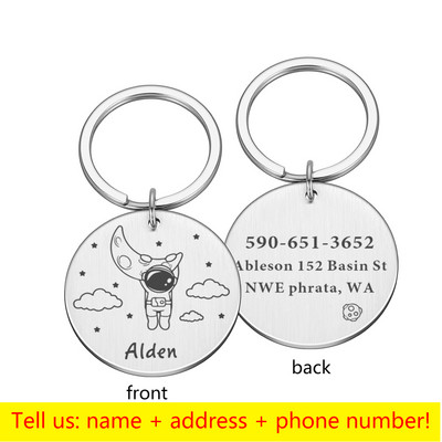 Εξατομικευμένες ετικέτες σκύλου Χαραγμένη γάτα κουτάβι κατοικίδιο ID Όνομα Τηλέφωνου Κολάρο Ετικέτα Κρεμαστό Αξεσουάρ για κατοικίδια Ετικέτα σκύλου dropshipping