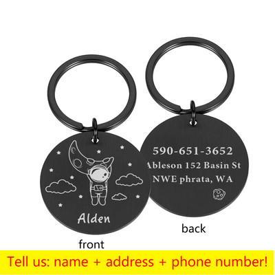 Εξατομικευμένες ετικέτες σκύλου Χαραγμένη γάτα κουτάβι κατοικίδιο ID Όνομα Τηλέφωνου Κολάρο Ετικέτα Κρεμαστό Αξεσουάρ για κατοικίδια Ετικέτα σκύλου dropshipping