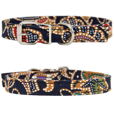 Zgarda pentru câini în stil boem nou, strat dublu, stil etnic colorat, lesă pentru câini mici, mijlocii mari, accesorii