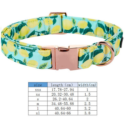 Μοναδικό στυλ Paws Προσωποποιημένο καλοκαιρινό κολάρο για σκύλους με παπιγιόν με πράσινο κολάρο για σκύλους για κατοικίδιο για μεγάλο μεσαίο μικρό σκύλο