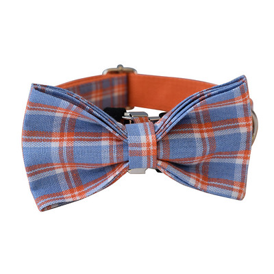 Ogrlica za pse Luksuzni dizajnerski set uzica za kućne ljubimce Gratis gravirana mašna Pojas za pseći vrat Dodaci za mačke Božićna ogrlica za pse Mašna rešetka 09