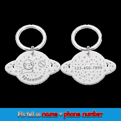 Προσαρμοσμένα αξεσουάρ για κολάρο κατοικίδιων σκύλων για κουτάβι γάτας Χαραγμένη ετικέτα με χαραγμένη ετικέτα κατοικίδιου σκύλου Κρεμαστό χονδρικό εμπόριο