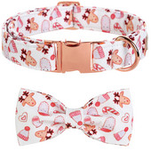 Guler de câine de Crăciun personalizat cu labele în stil unic cu fundă Guler de câine de Moș Crăciun Colier drăguț pentru cățeluș pentru câine mare, mijlociu mic