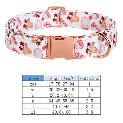 Guler de câine de Crăciun personalizat cu labele în stil unic cu fundă Guler de câine de Moș Crăciun Colier drăguț pentru cățeluș pentru câine mare, mijlociu mic