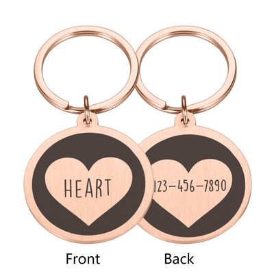 Νέο σχέδιο Δωρεάν χαραγμένες ετικέτες ταυτότητας για σκύλους κατοικίδιων ζώων Εξατομικευμένες ετικέτες γατάκι από ανοξείδωτο ατσάλι για γάτες Σκύλοι Κολάρο για κουτάβι Όνομα ταυτότητας αξεσουάρ ετικέτας