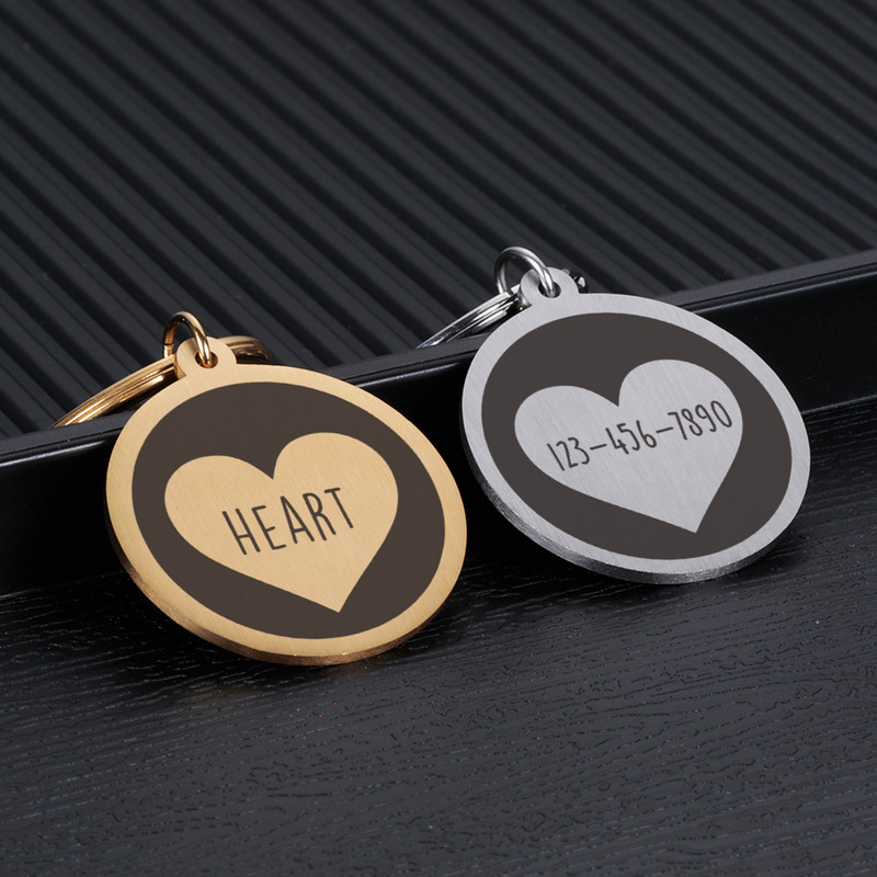 Νέο σχέδιο Δωρεάν χαραγμένες ετικέτες ταυτότητας για σκύλους κατοικίδιων ζώων Εξατομικευμένες ετικέτες γατάκι από ανοξείδωτο ατσάλι για γάτες Σκύλοι Κολάρο για κουτάβι Όνομα ταυτότητας αξεσουάρ ετικέτας