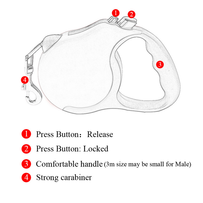 3m 5m издръжлива кучешка каишка за малки кучета автоматично прибиращо се найлоново удължение кученце котка ходене бягане рулетка теглително въже