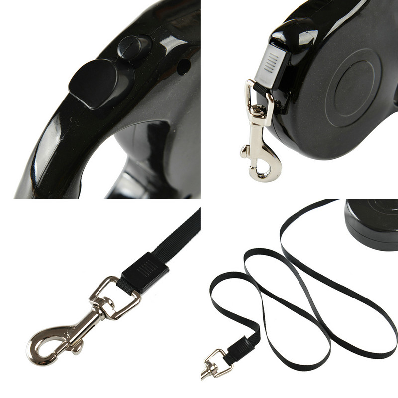 3m 5m издръжлива кучешка каишка за малки кучета автоматично прибиращо се найлоново удължение кученце котка ходене бягане рулетка теглително въже