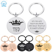 Ετικέτες ταυτότητας για σκύλους κατοικίδιων ζώων Αξεσουάρ κολάρου γάτας Διακόσμηση ταυτότητας κατοικίδιων ετικέτες σκύλου Κολάρες από ανοξείδωτο χάλυβα Ετικέτα γάτας Προσαρμοσμένη ετικέτα Δωρεάν Χαρακτική