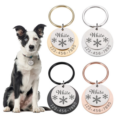 Guler personalizat pentru pisici, articole pentru câini, adresa personalizată cu nume gravat, accesorii pentru pisici pentru acasă, lanț de colier pentru câine