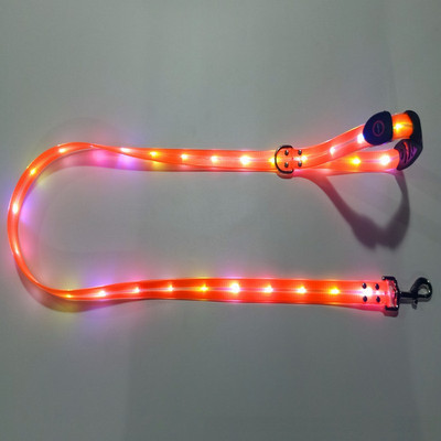 Pet Dog LED Light UP Leash USB Επαναφορτιζόμενο PVC με Λαμπερό Λουρί Pet Leash Φωτεινά Pet Lead για νυχτερινό περπάτημα σκύλου